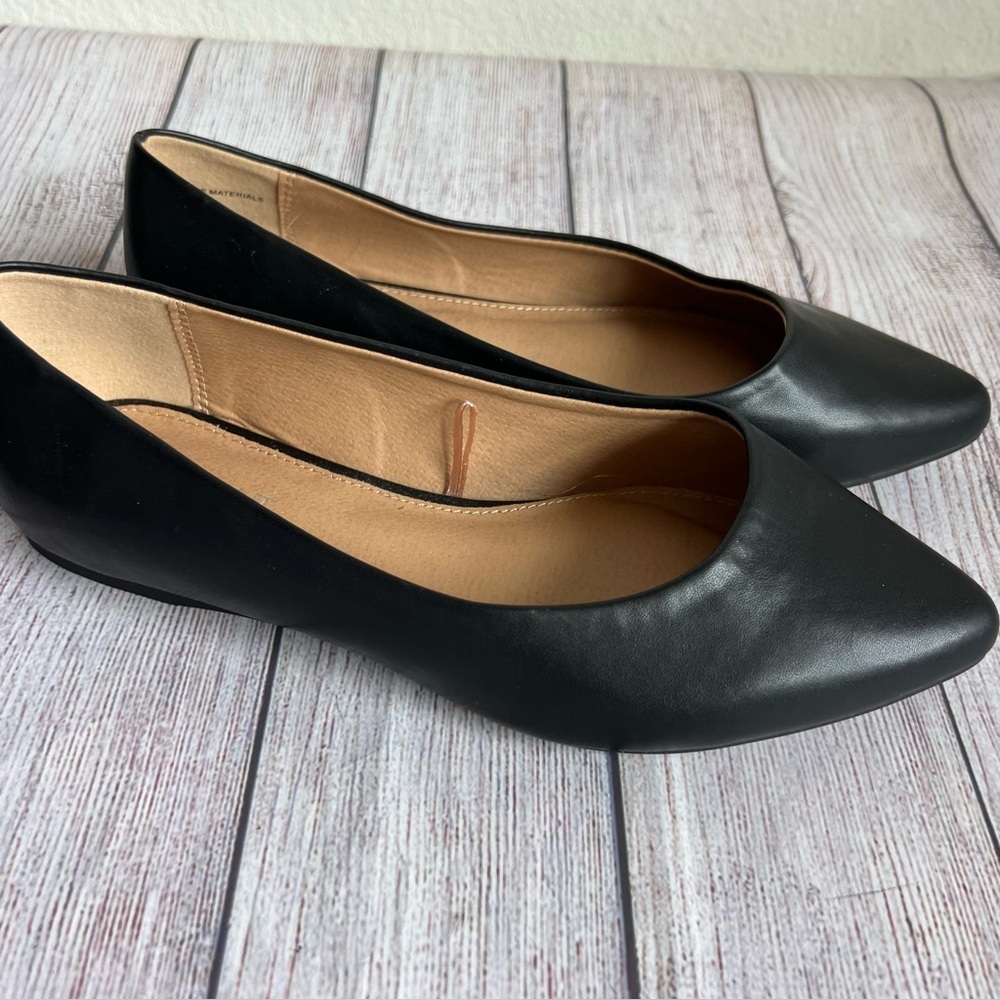 Lane Bryant Black Casual Ballet Flats 8 W